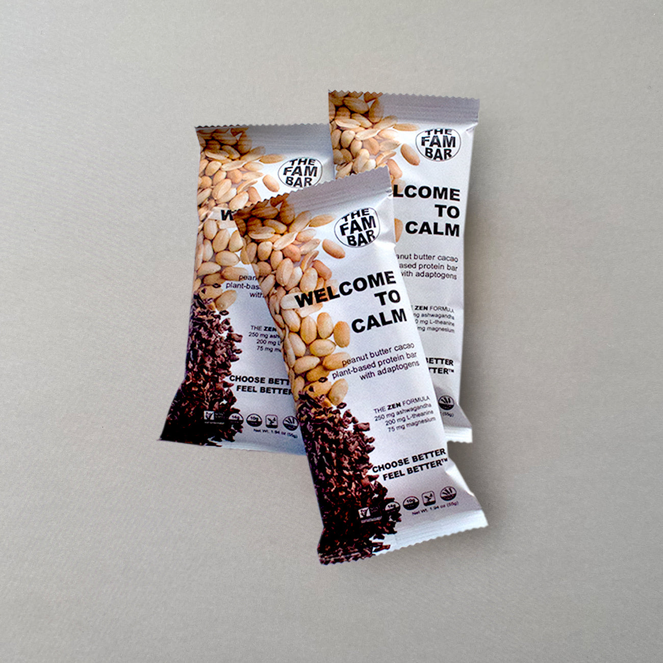 Peanut Butter Cacao Plant-Based Protein Bar with Adaptogens