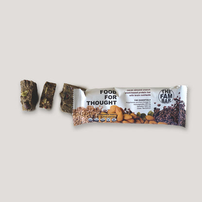 FOOD FOR THOUGHT -- Cacao Almond Crunch (Box of 12 bars)