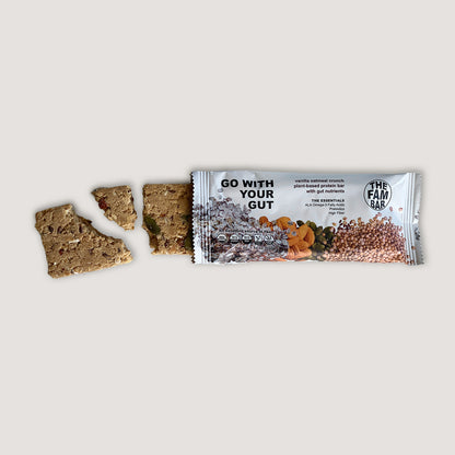 GO WITH YOUR GUT -- Vanilla Oatmeal Crunch (Box of 12 bars)